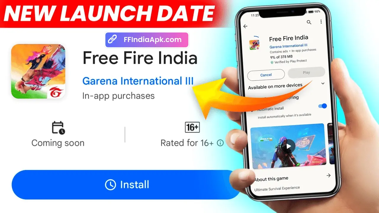 Free Fire India Finally Launched In India: आ गया वापस Free Fire India गेम यहाँ से करें डाउनलोड 